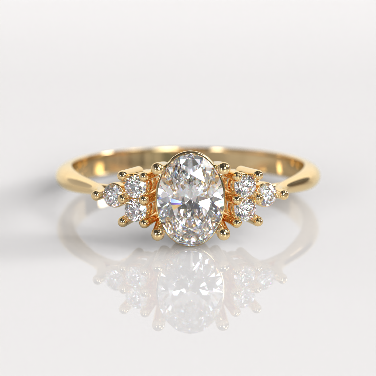 Anillo de Compromiso Medusa - Oro Amarillo 18K