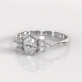 Anillo de Compromiso Medusa - Oro Blanco 18K