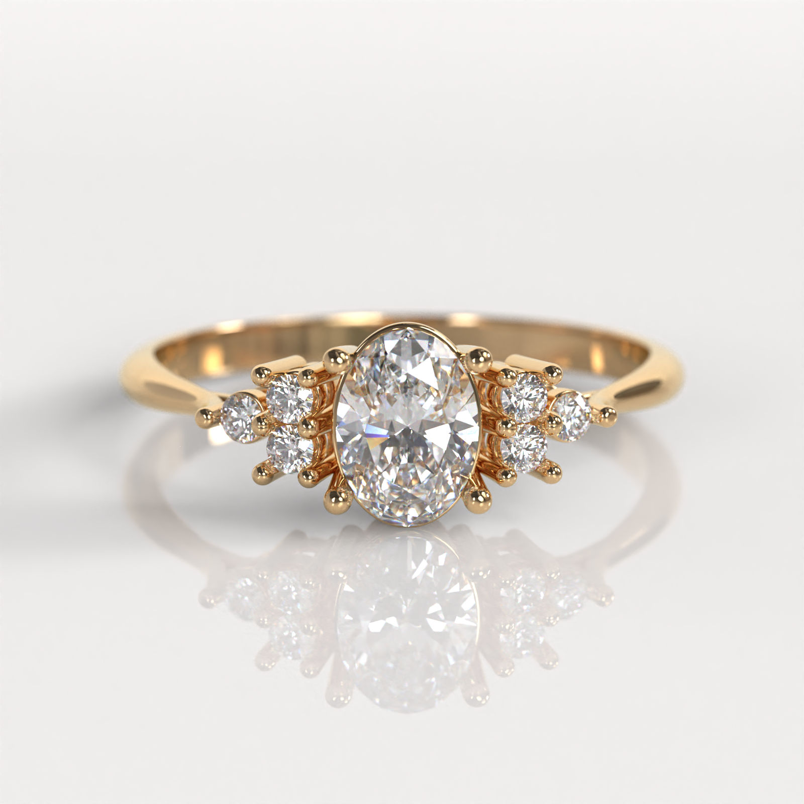 Anillo de Compromiso Medusa - Oro Rosado 18K