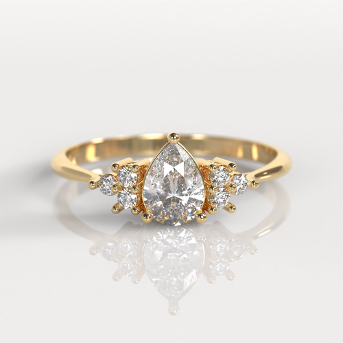 Anillo de Compromiso Baisse - Oro Amarillo 18K