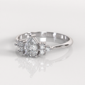 Anillo de Compromiso Baisse - Oro Blanco 18K