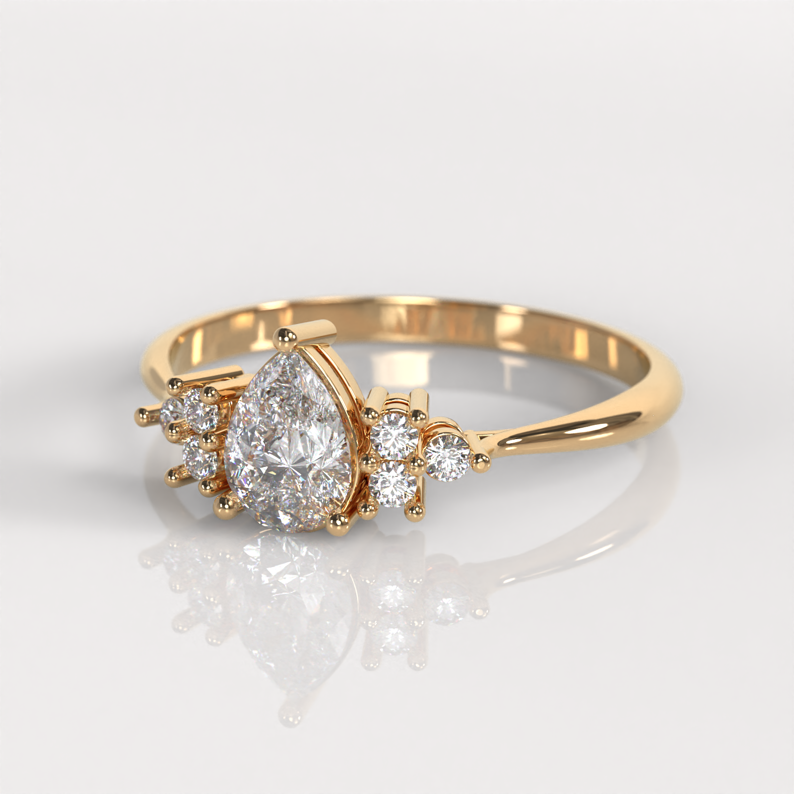 Anillo de Compromiso Baisse - Oro Rosado 18K