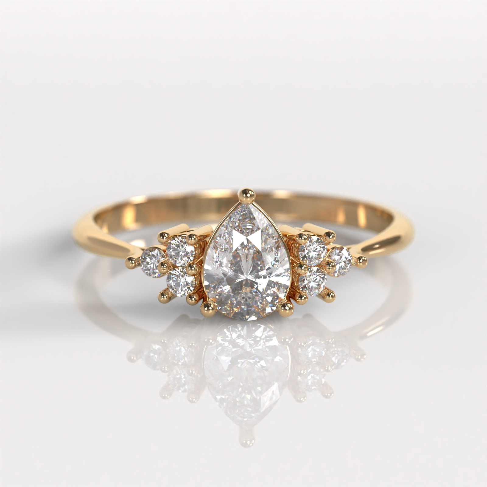 Anillo de Compromiso Baisse - Oro Rosado 18K