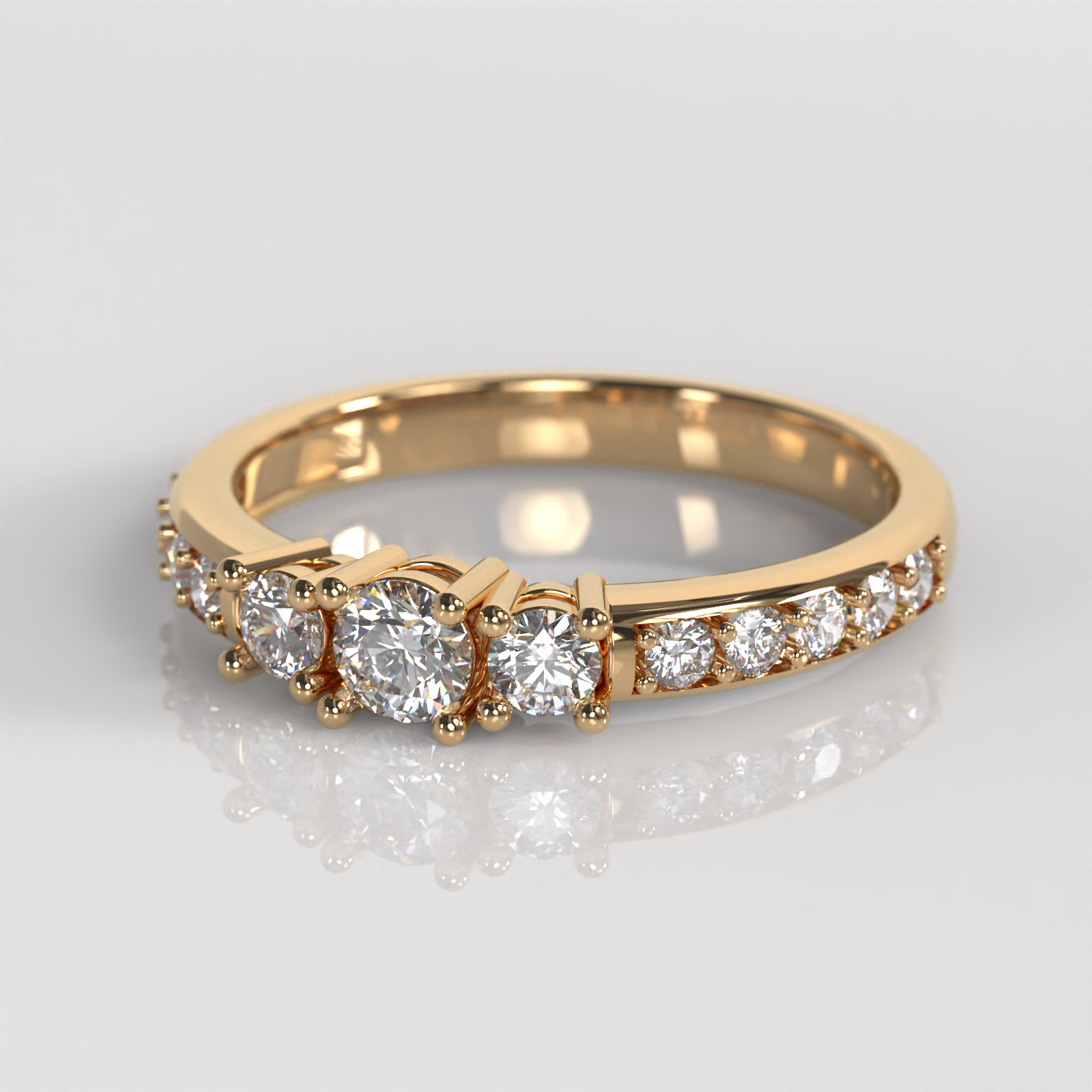Anillo de Compromiso Francia - Oro Rosado 18K