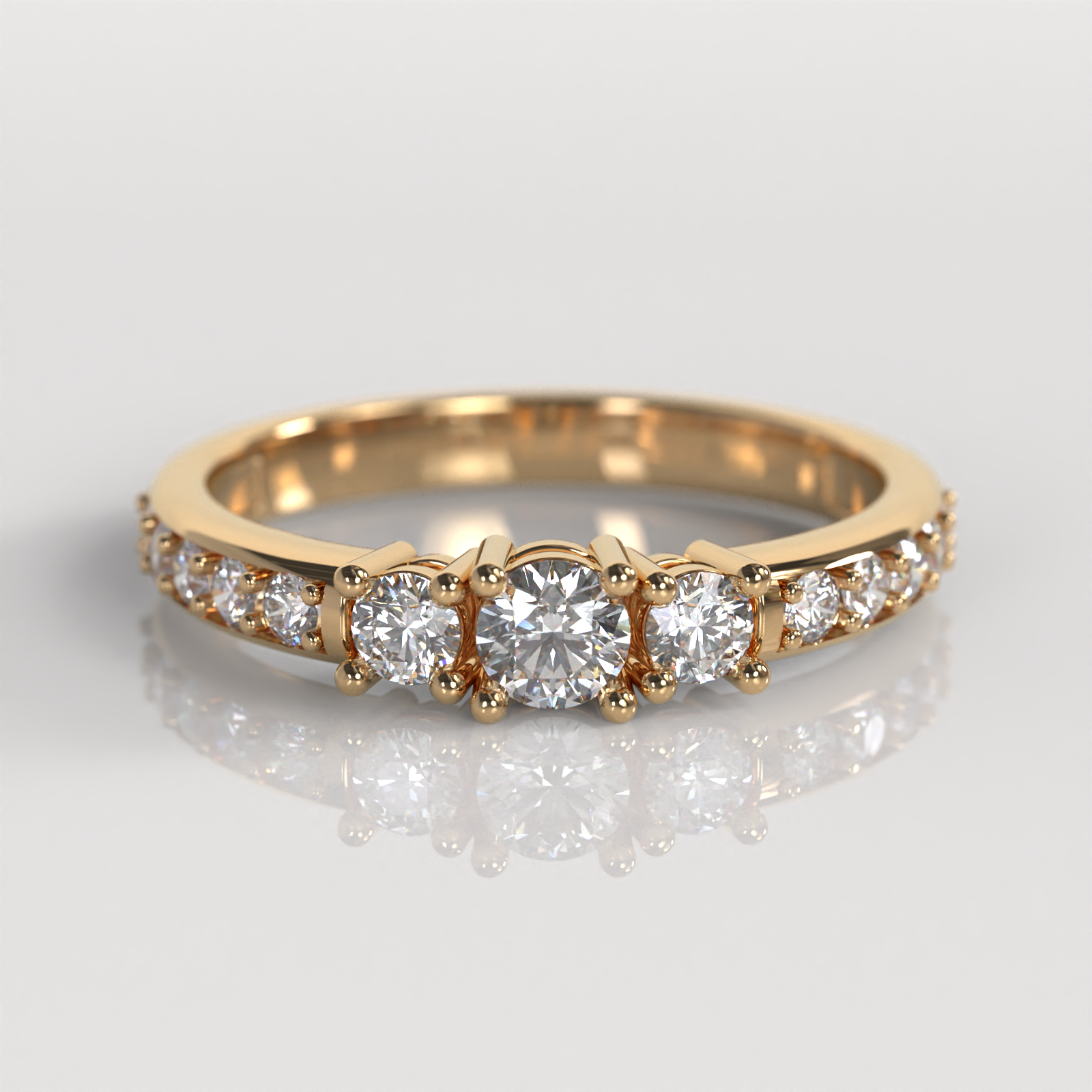 Anillo de Compromiso Francia - Oro Rosado 18K