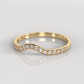 Anillo Cintillo Curvo Santana - Oro Amarillo 18K