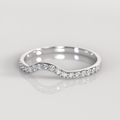 Anillo Cintillo Curvo Santana - Plata