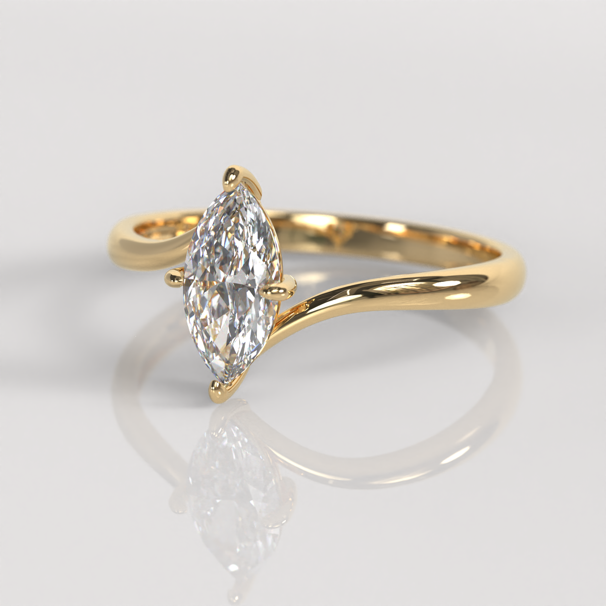 Anillo de Compromiso Milla - Oro Amarillo 18K