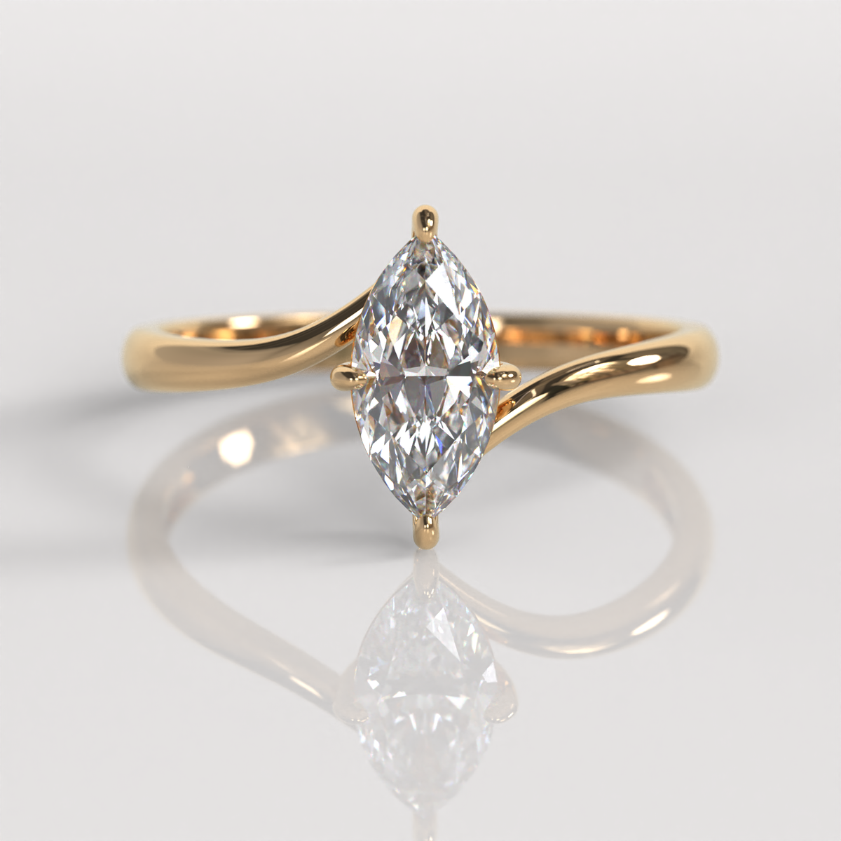 Anillo de Compromiso Milla - Oro Rosado 18K