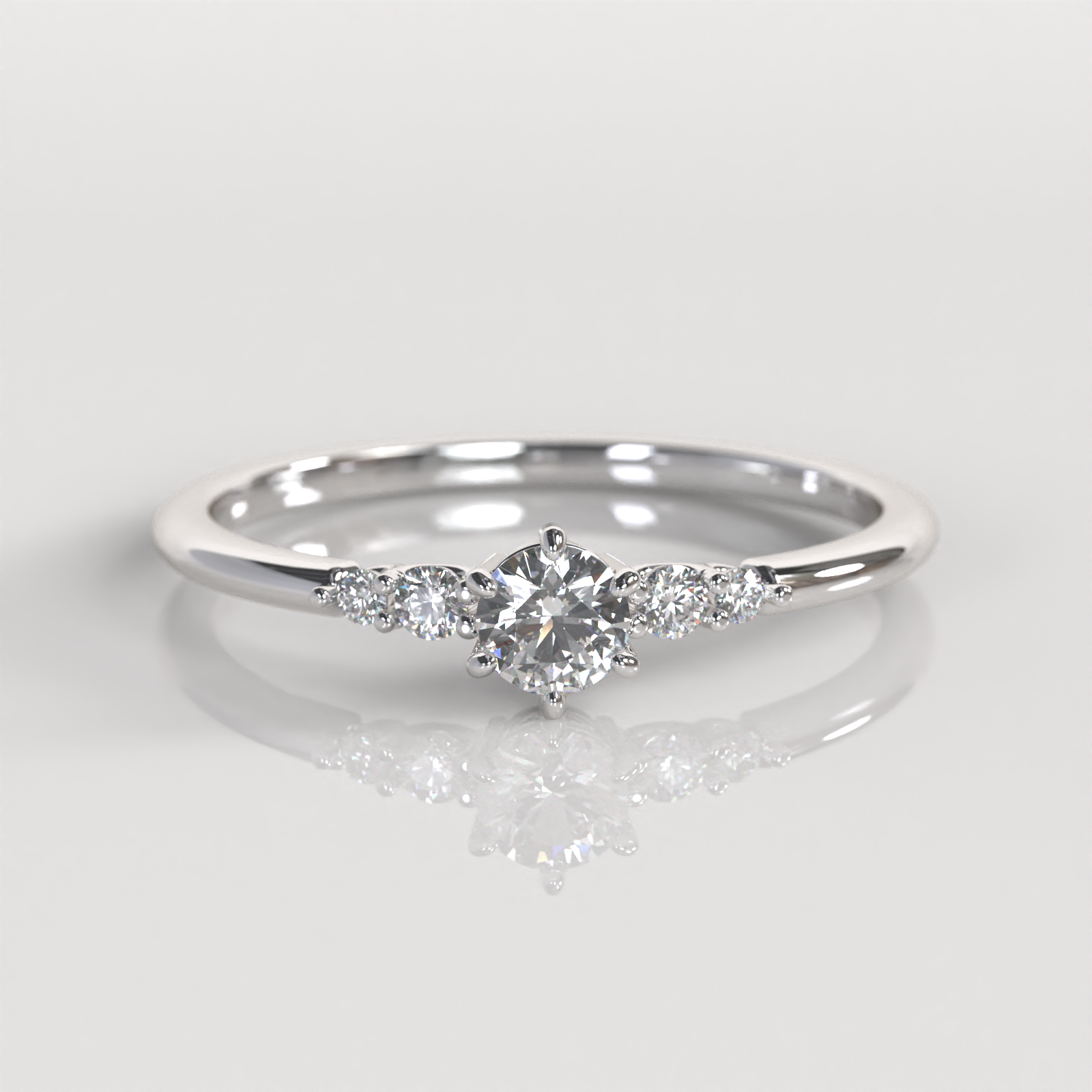 Anillo de Compromiso Irina - Plata