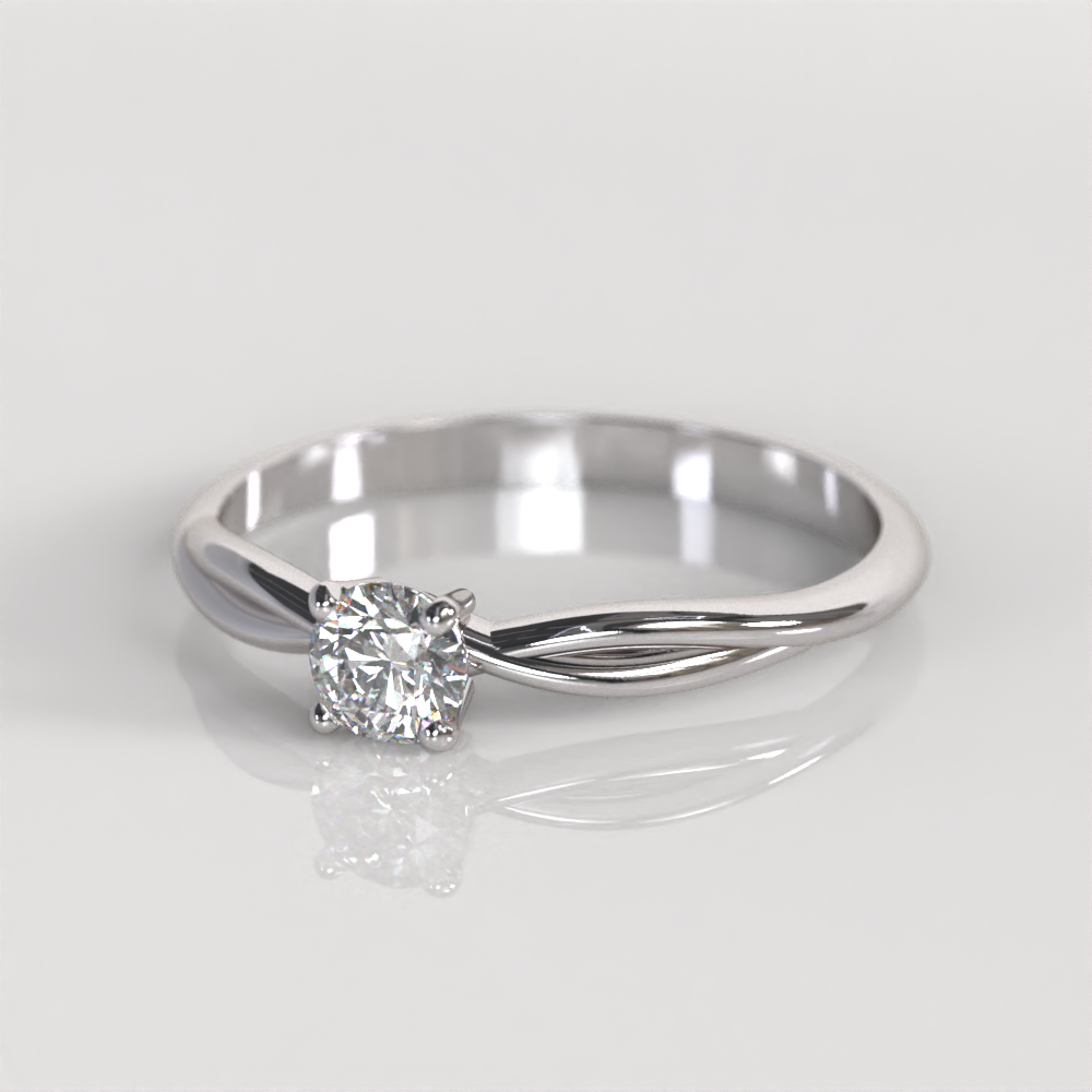 Anillo de Compromiso Maevis - Oro Blanco 18K
