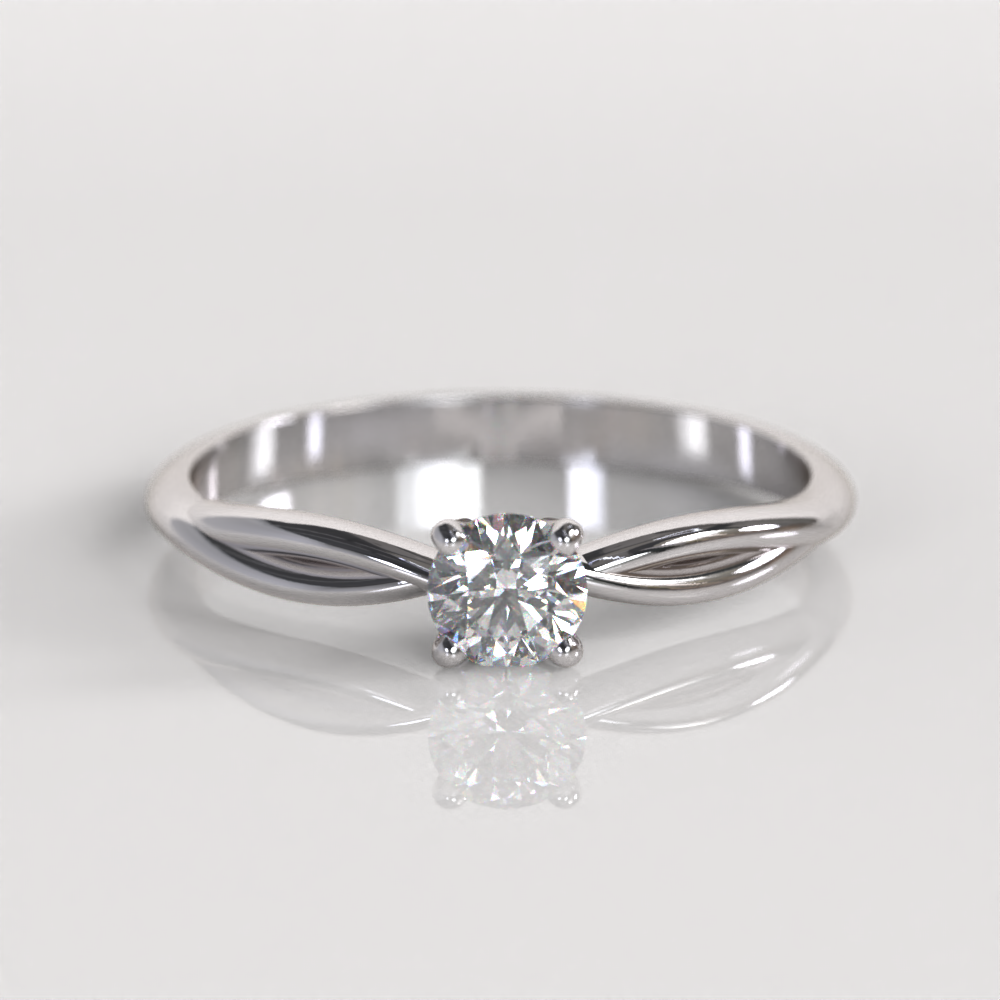 Anillo de Compromiso Maevis - Oro Blanco 18K