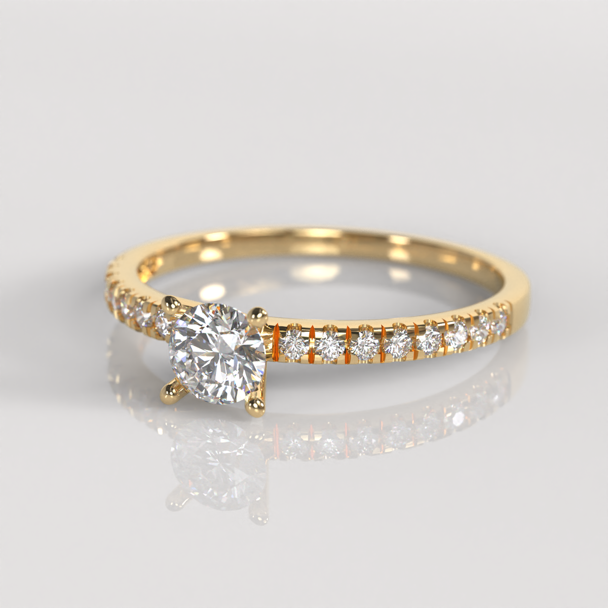 Anillo de Compromiso Nicole - Oro Amarillo 18K