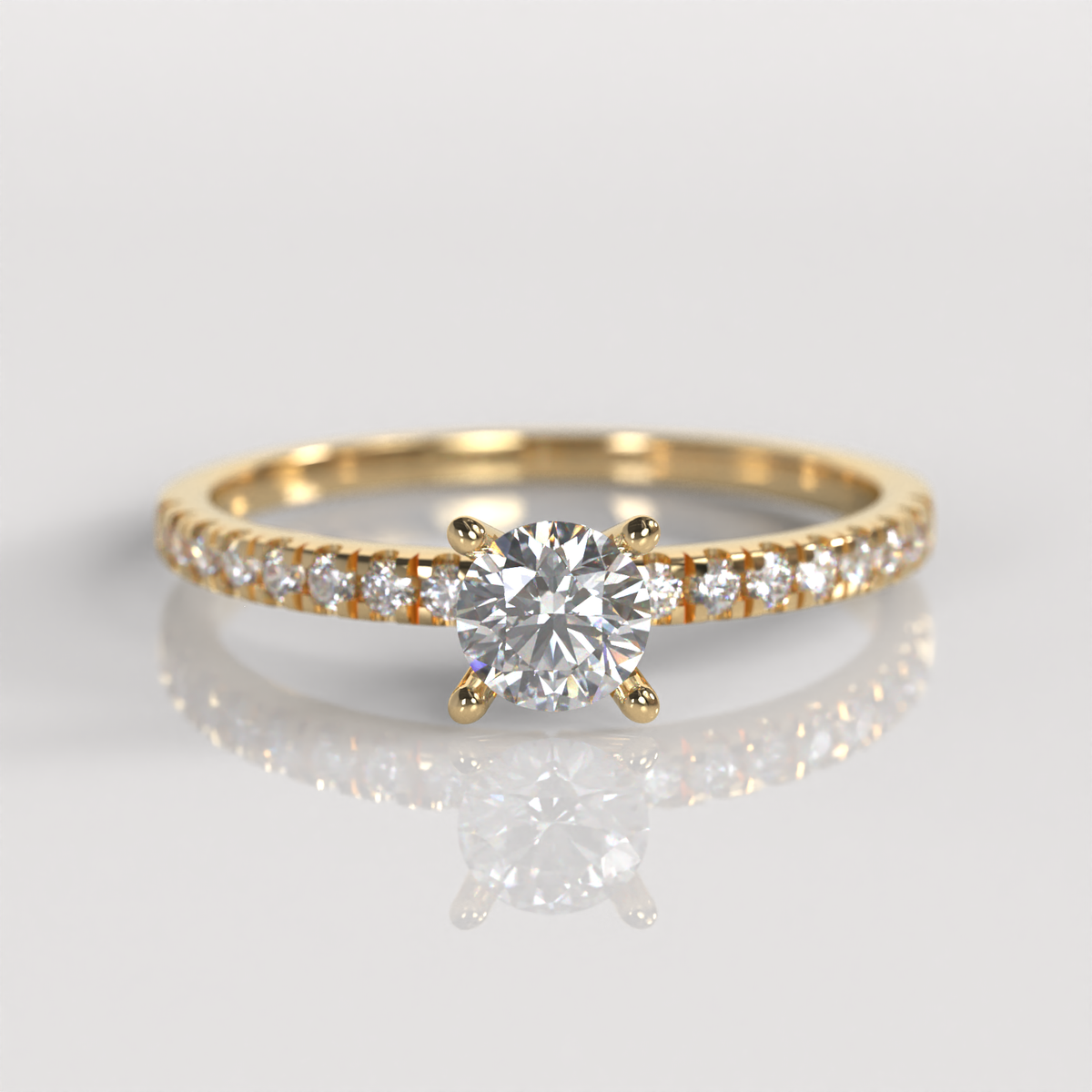 Anillo de Compromiso Nicole - Oro Amarillo 18K