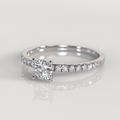 Anillo de Compromiso Nicole - Oro Blanco 18K