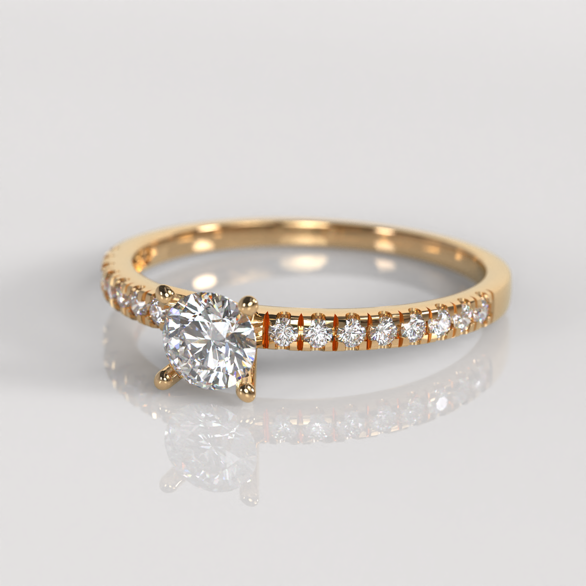 Anillo de Compromiso Nicole - Oro Rosado 18K