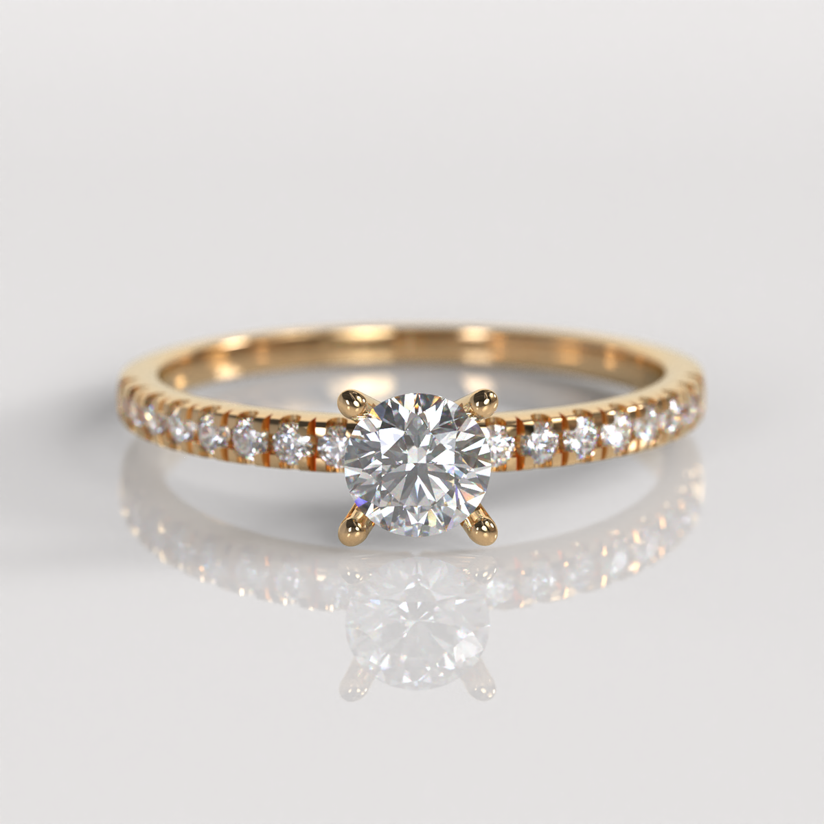 Anillo de Compromiso Nicole - Oro Rosado 18K