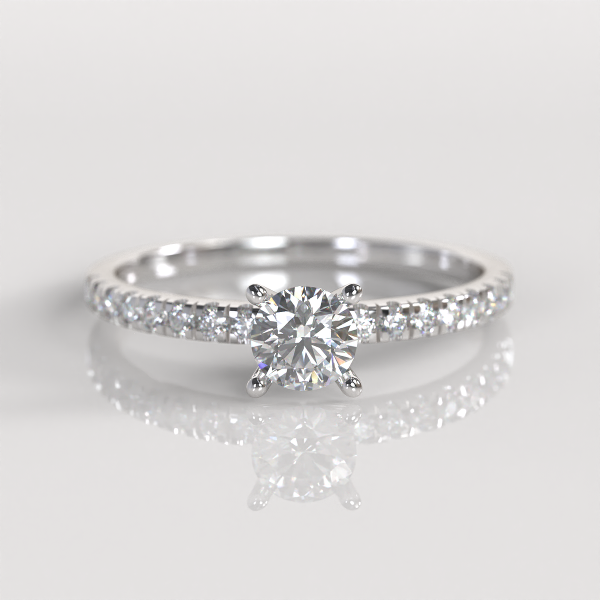 Anillo de Compromiso Nicole - Plata