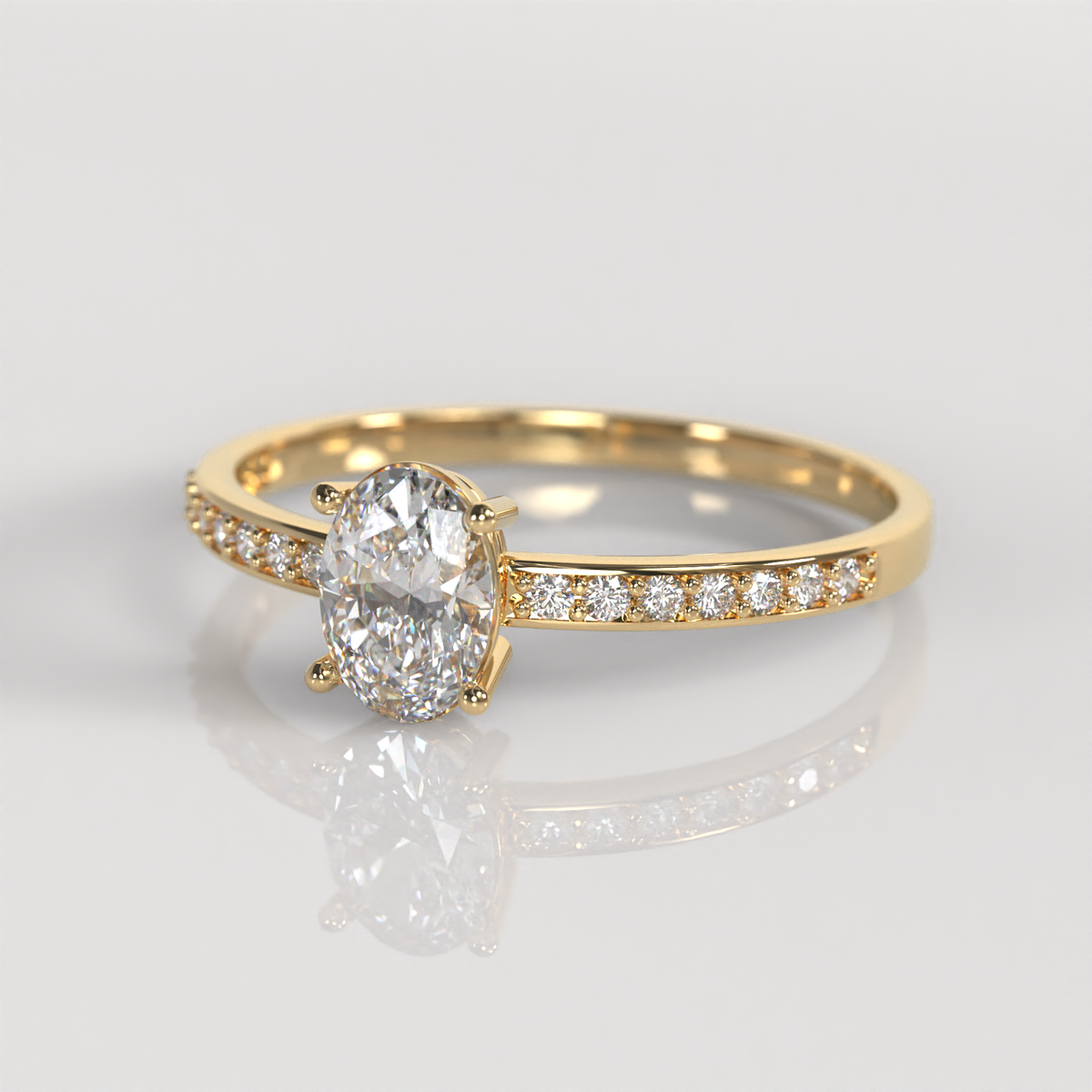 Anillo de Compromiso Bárbara - Oro Amarillo 18K