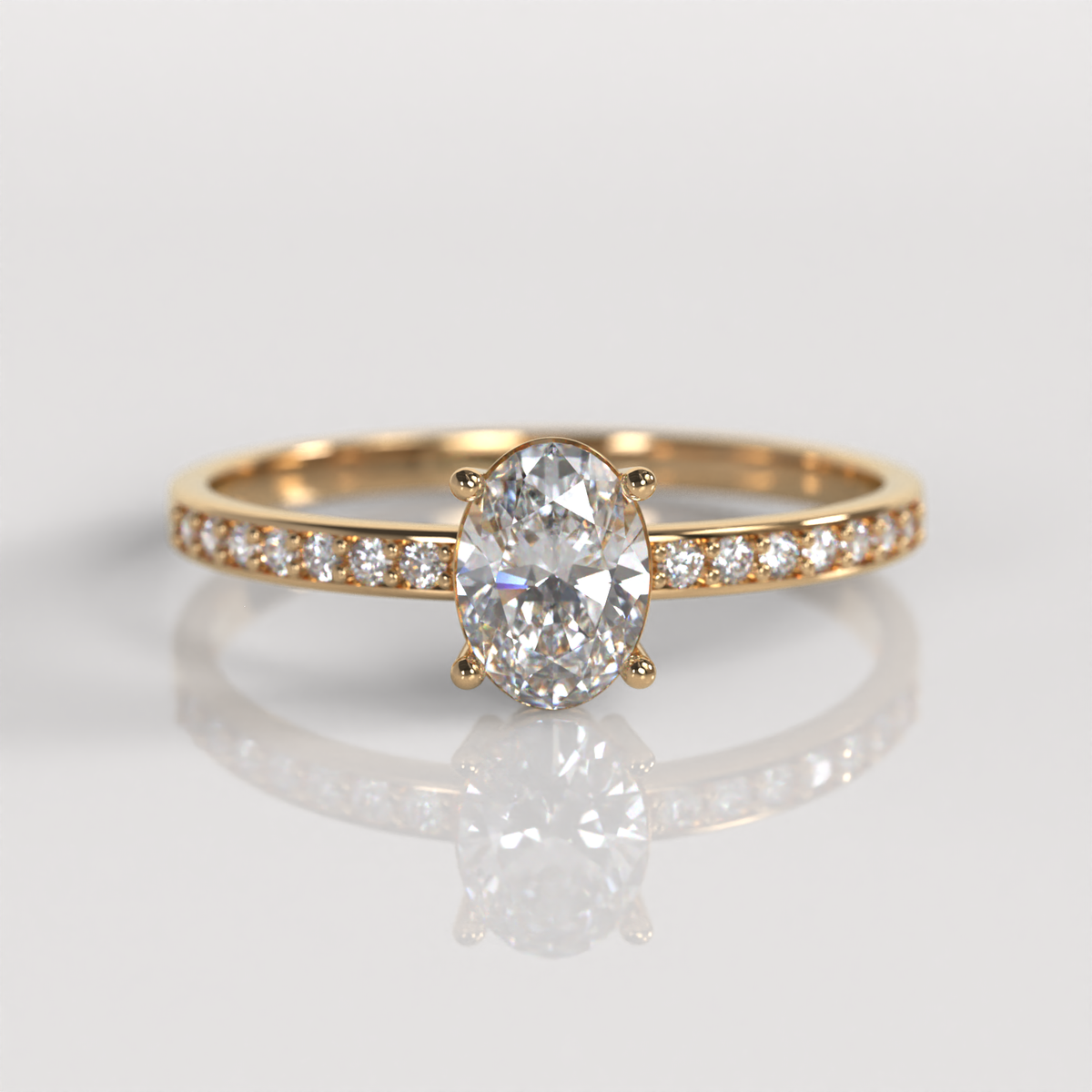 Anillo de Compromiso Bárbara - Oro Rosado 18K
