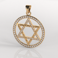 Colgante Estrella de David - Oro Rosado 18K