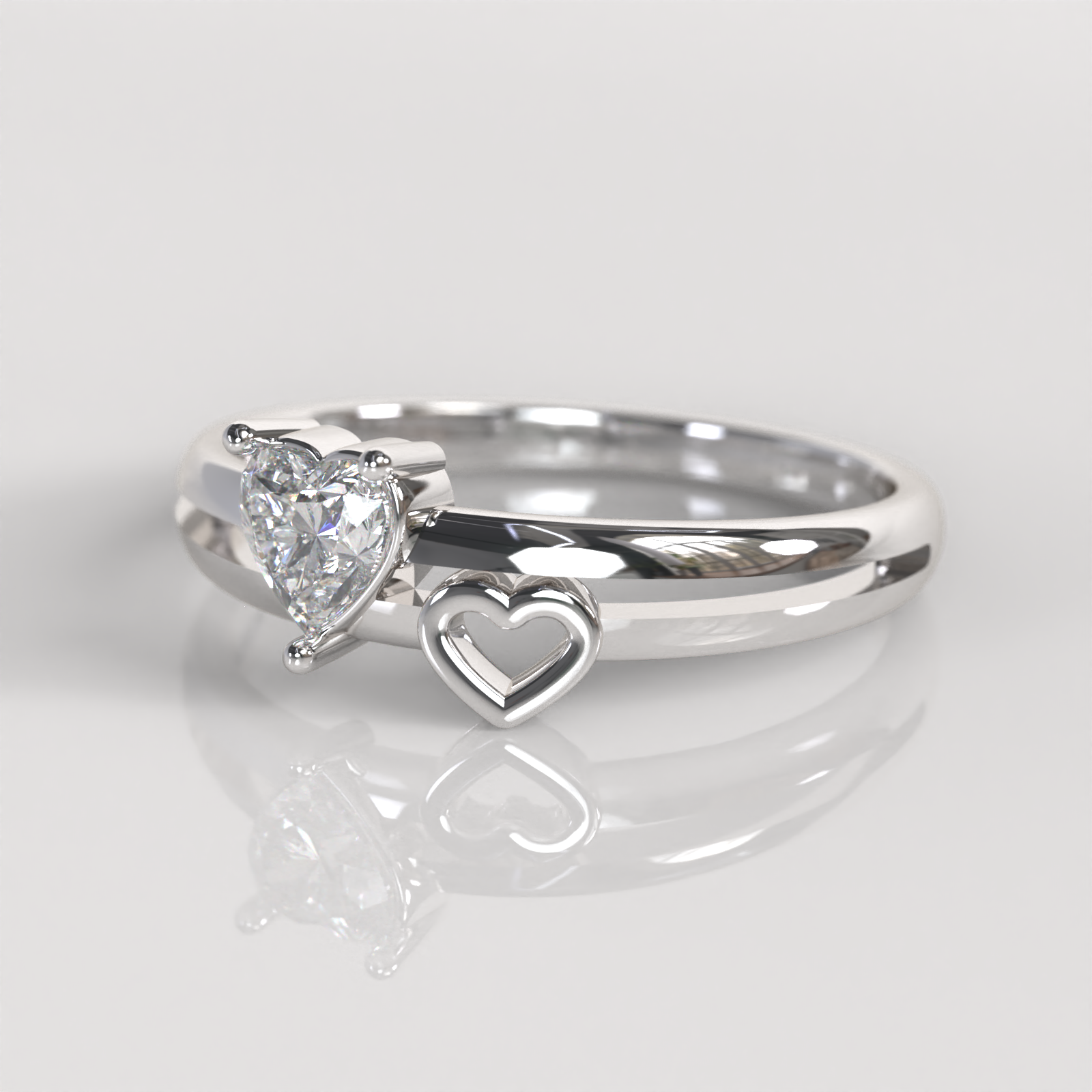 Anillo de Compromiso Diane - Plata