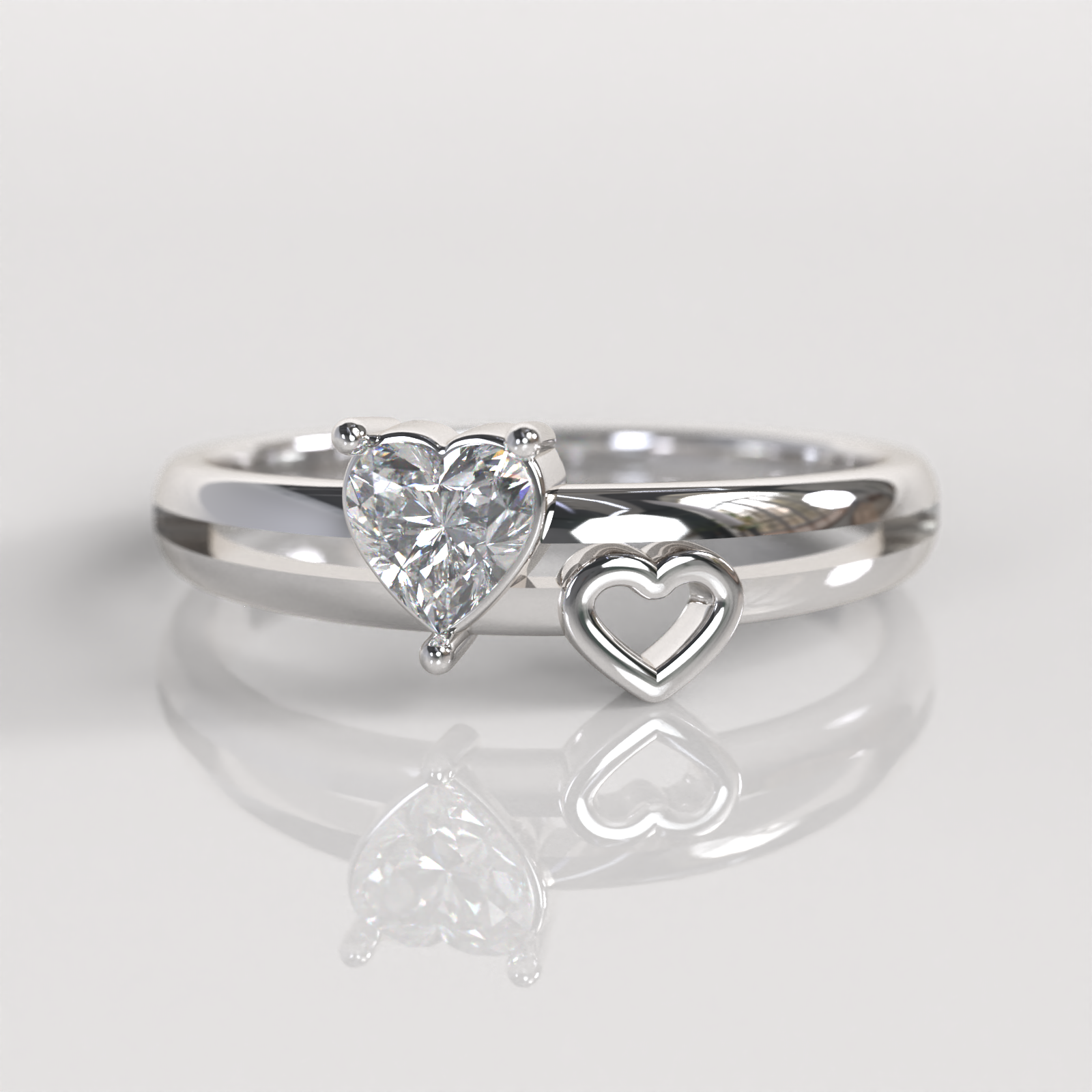 Anillo de Compromiso Diane - Plata