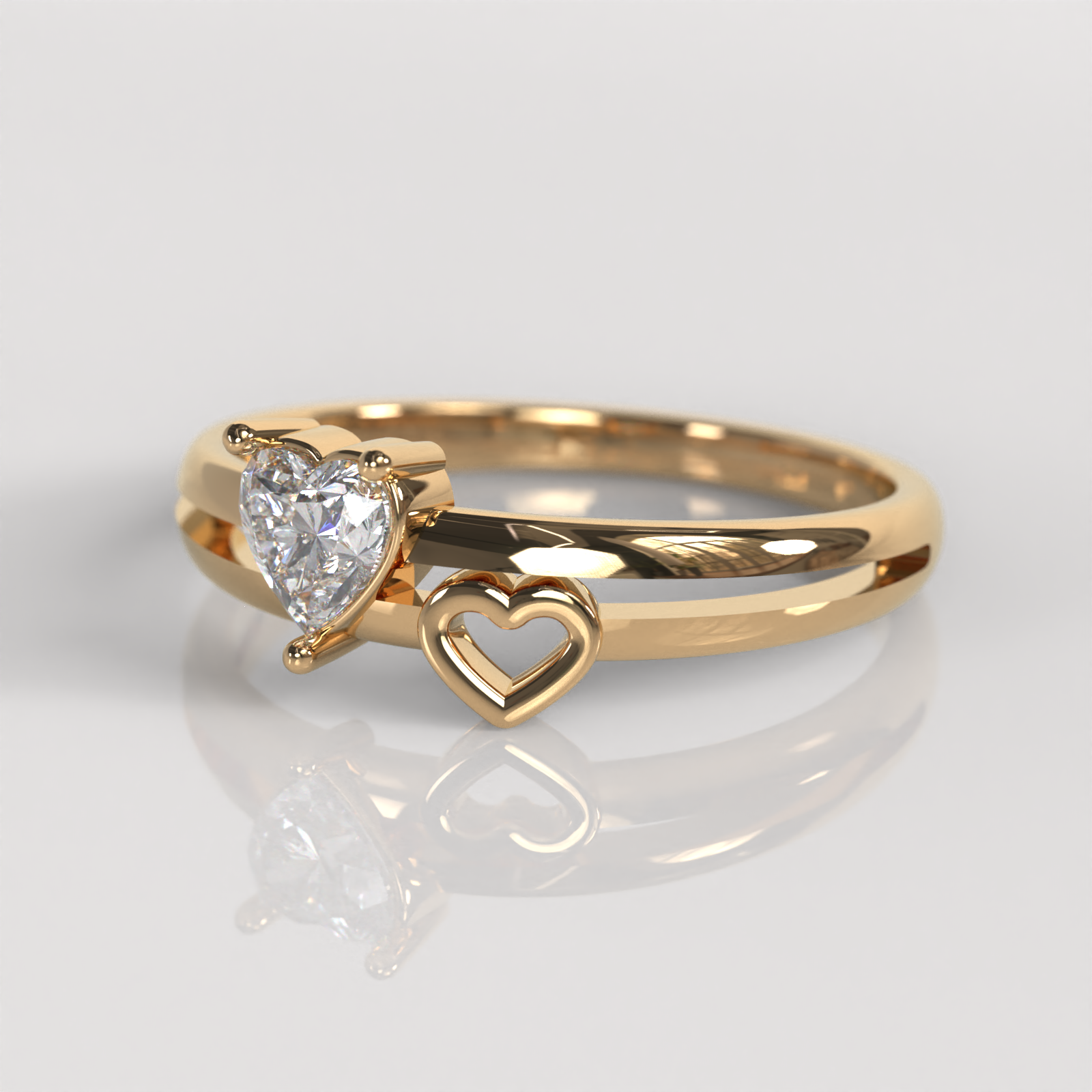 Anillo de Compromiso Diane - Oro Rosado 18K