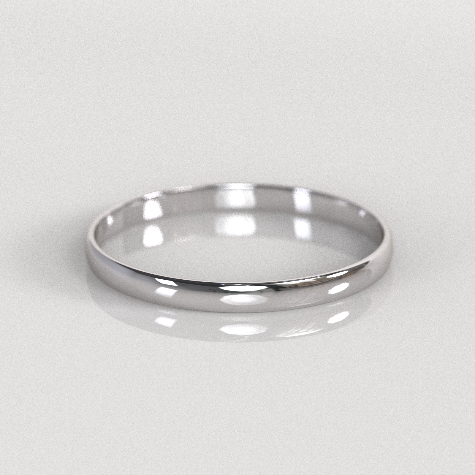 Ilusión Media Caña 2mm • 1g - Oro Blanco 18K