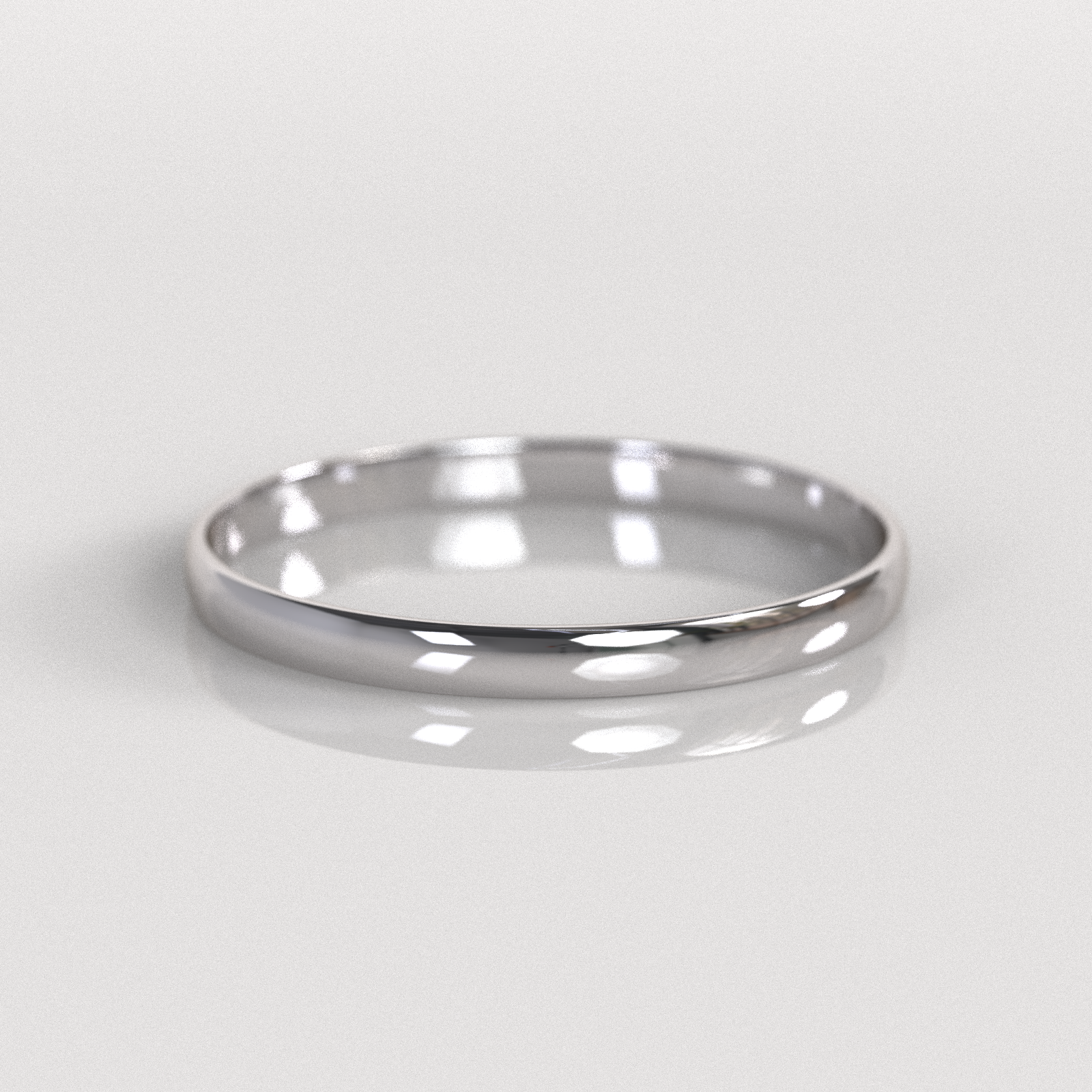 Ilusión Media Caña 2mm • 1g - Oro Blanco 18K
