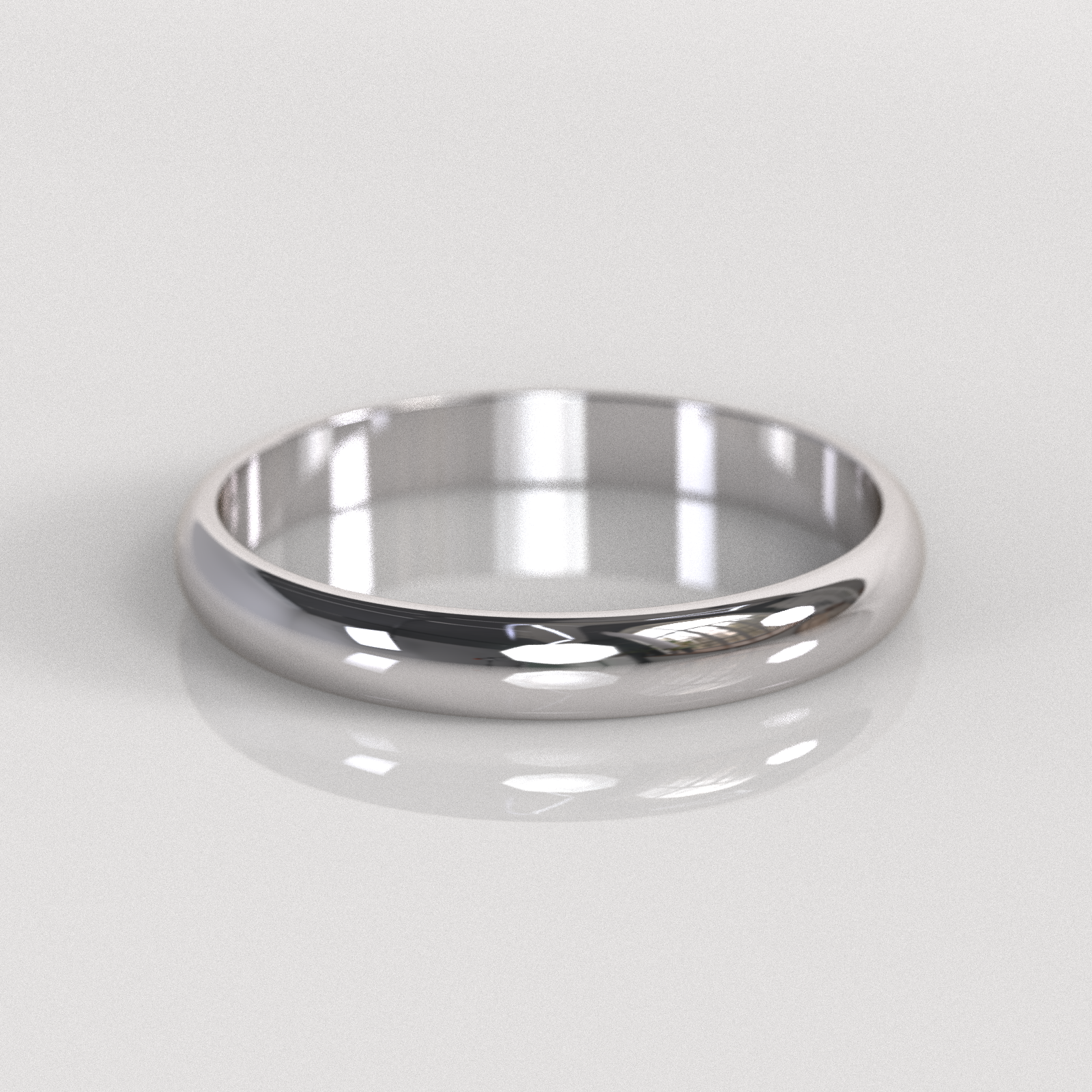Argolla Inglesa 3mm • 3g - Oro Blanco 18K