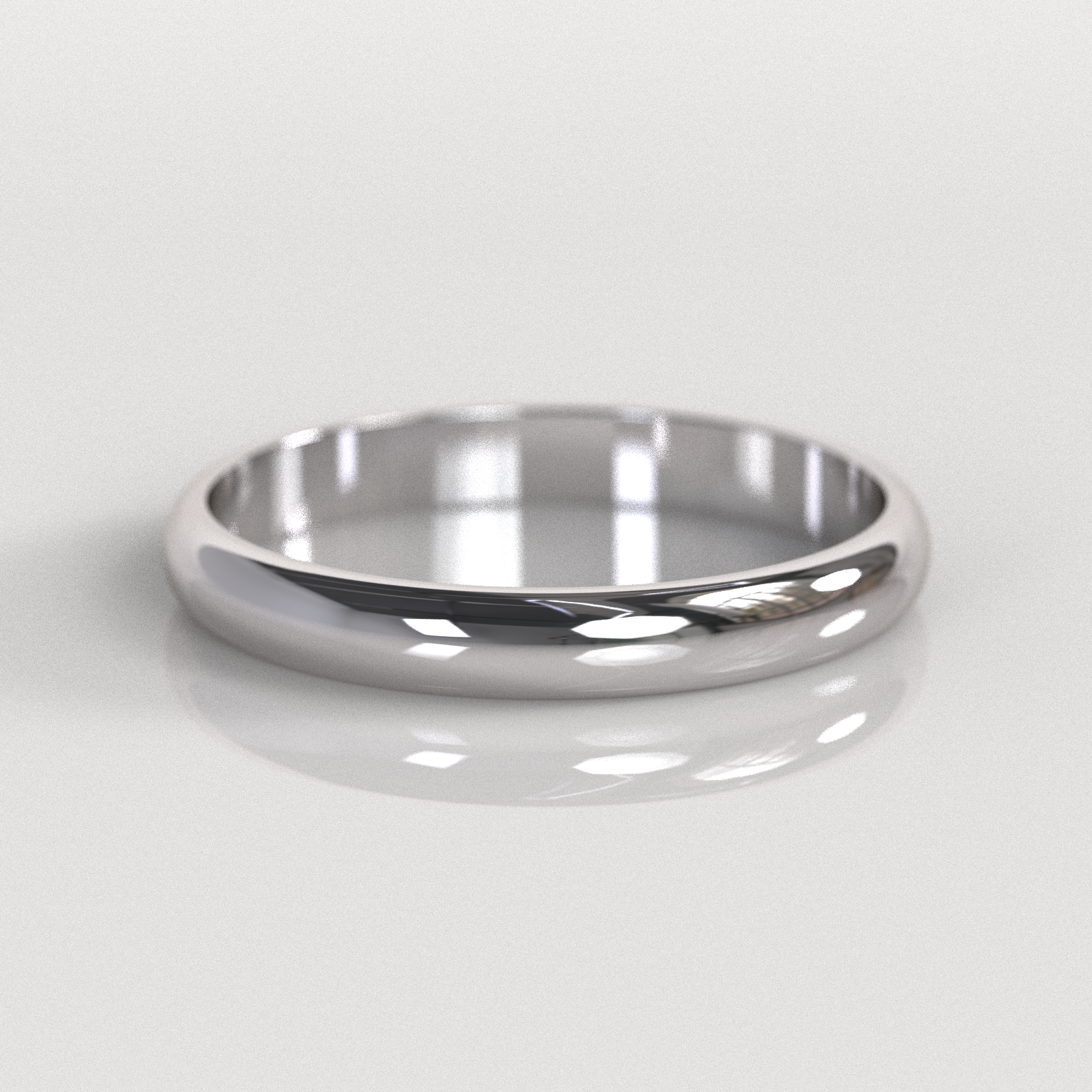 Argolla Inglesa 3mm • 3g - Oro Blanco 18K