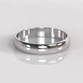 Argolla Inglesa 4mm • 4g - Oro Blanco 18K