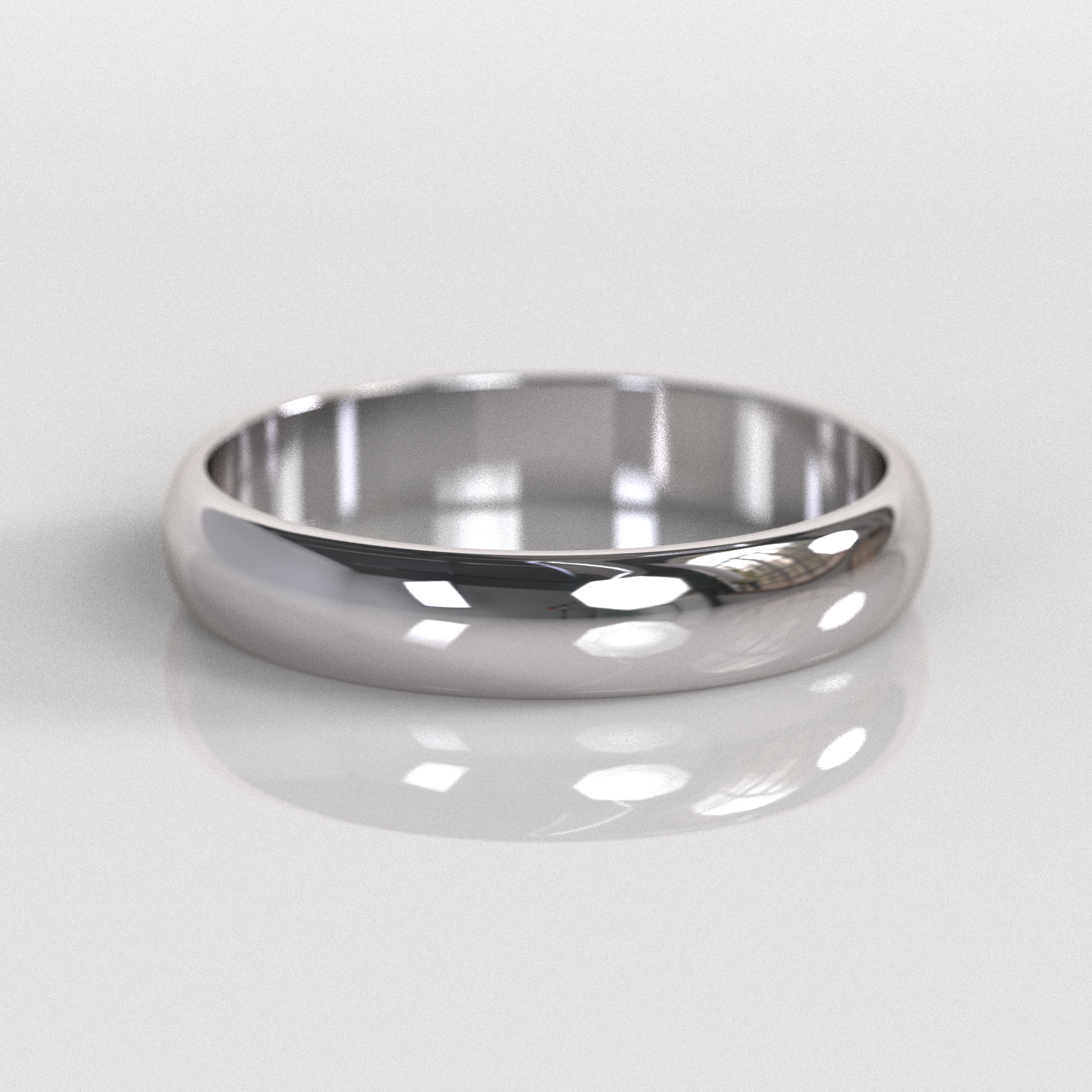 Argolla Inglesa 4mm • 4g - Oro Blanco 18K