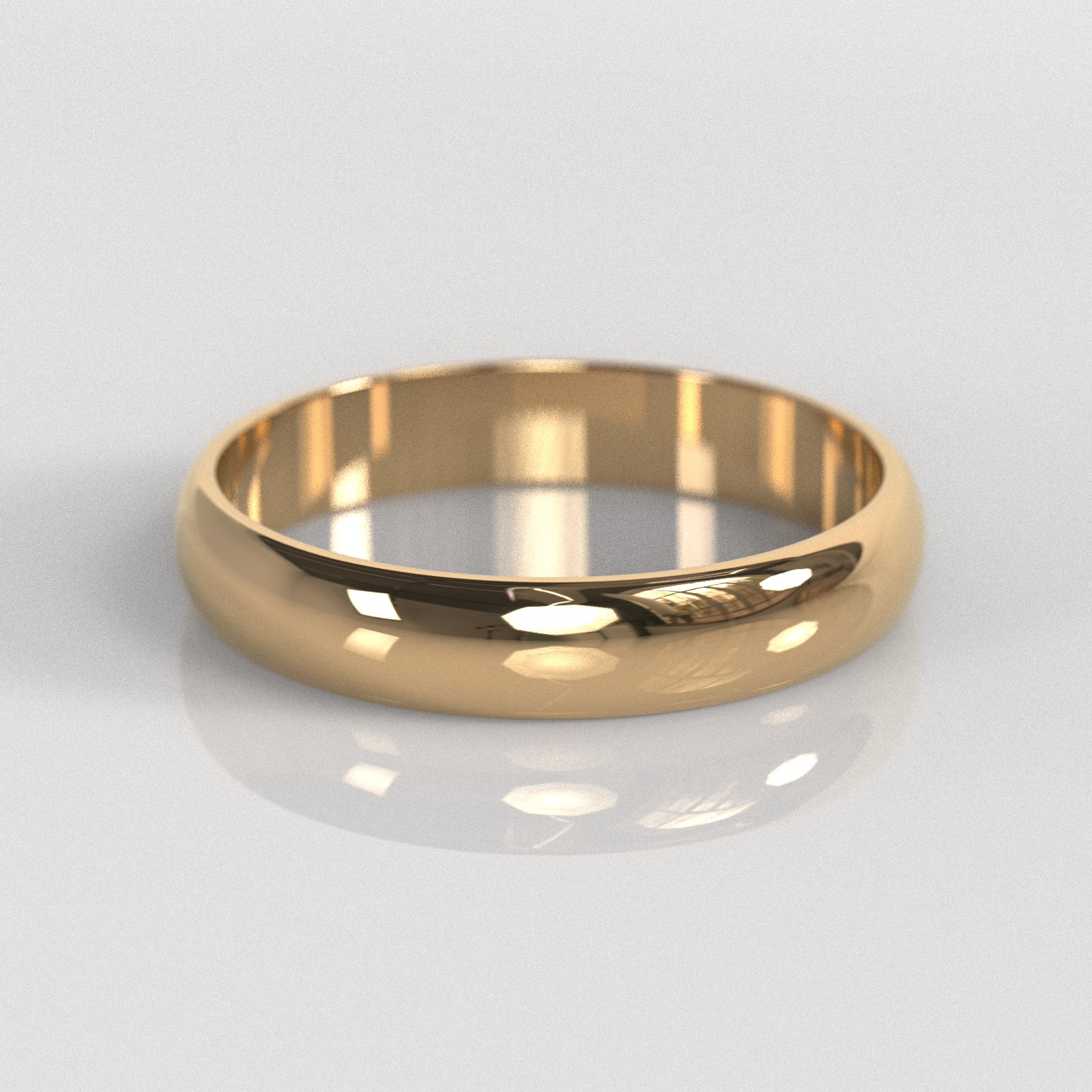 Argolla Inglesa 4mm • 4g - Oro Rosado 18K