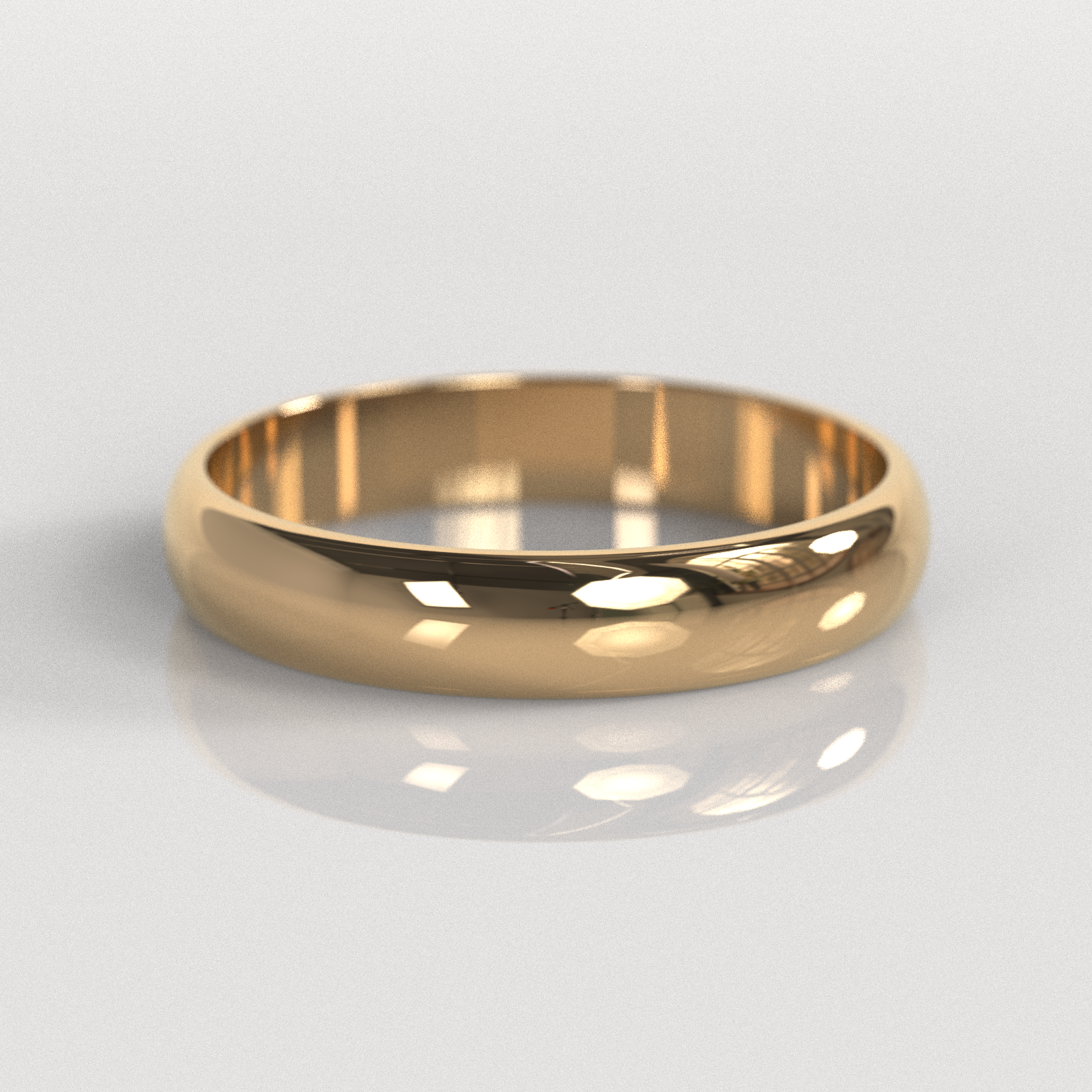 Argolla Inglesa 4mm • 4g - Oro Rosado 18K