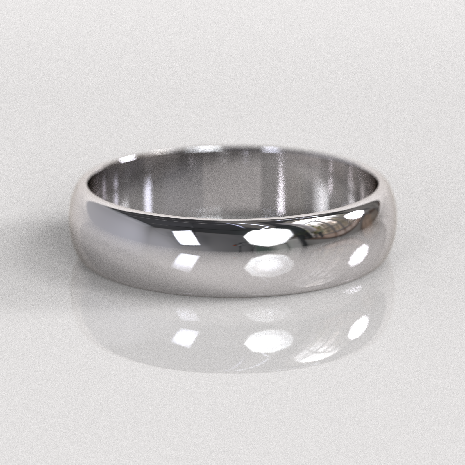 Argolla Inglesa 5mm • 5g - Oro Blanco 18K