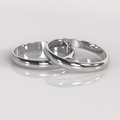 Argollas Inglesas 3mm • 6g - Oro Blanco 18K