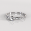Anillo de Compromiso Lucille - Oro Blanco 18K