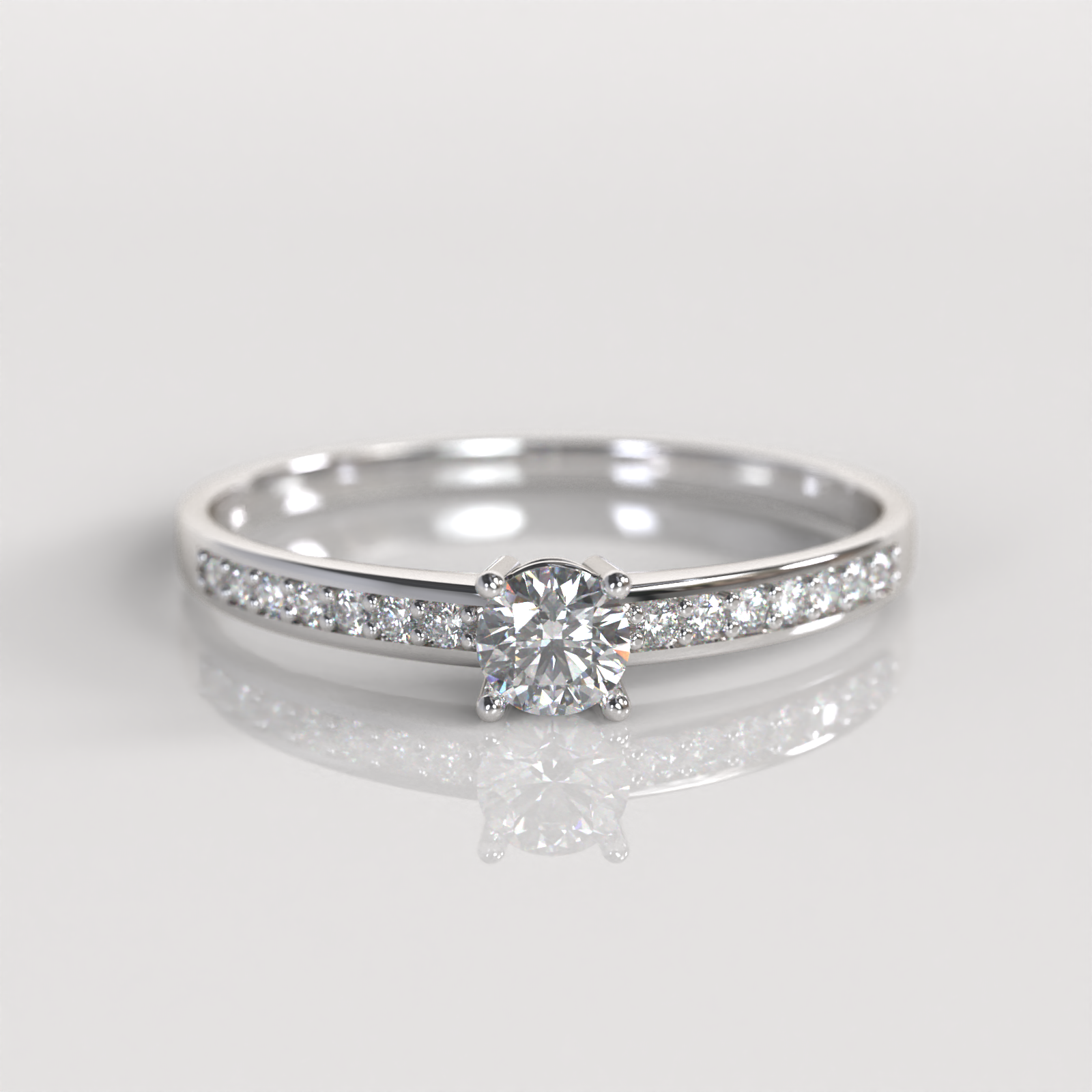 Anillo de Compromiso Lucille - Plata