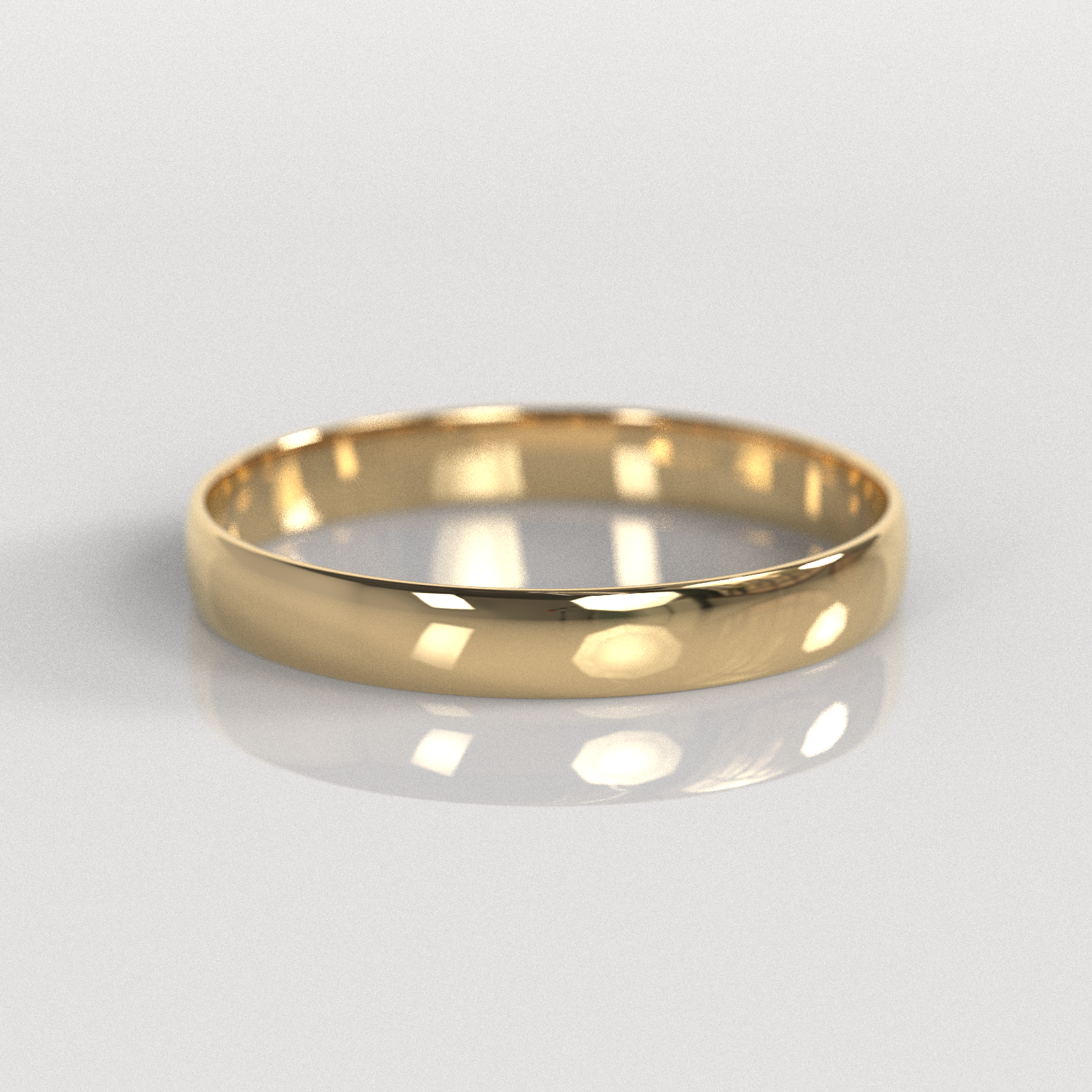 Argolla Media Caña 3mm • 1,5g - Oro Amarillo 18K