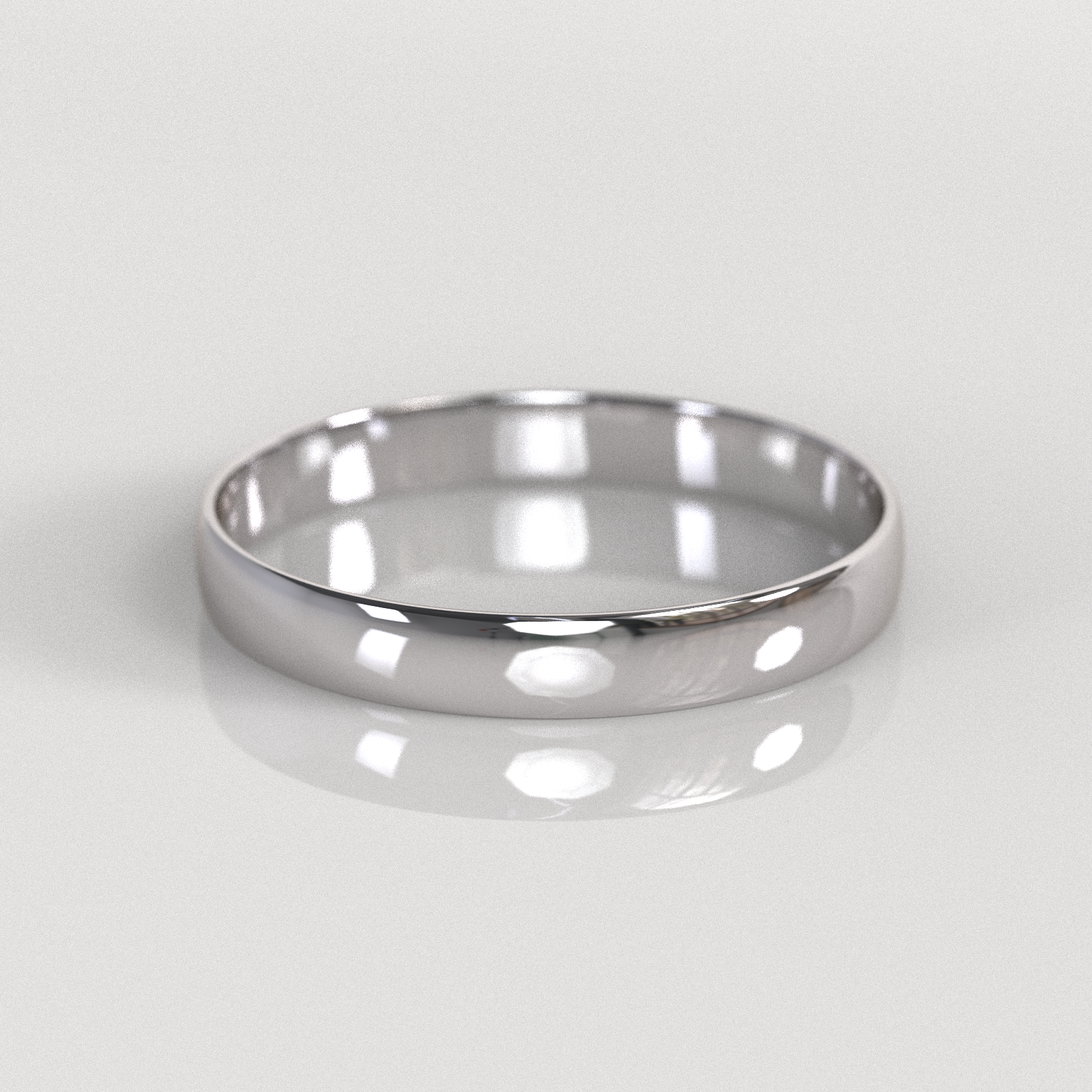 Argolla Media Caña 3mm • 1,5g - Oro Blanco 18K