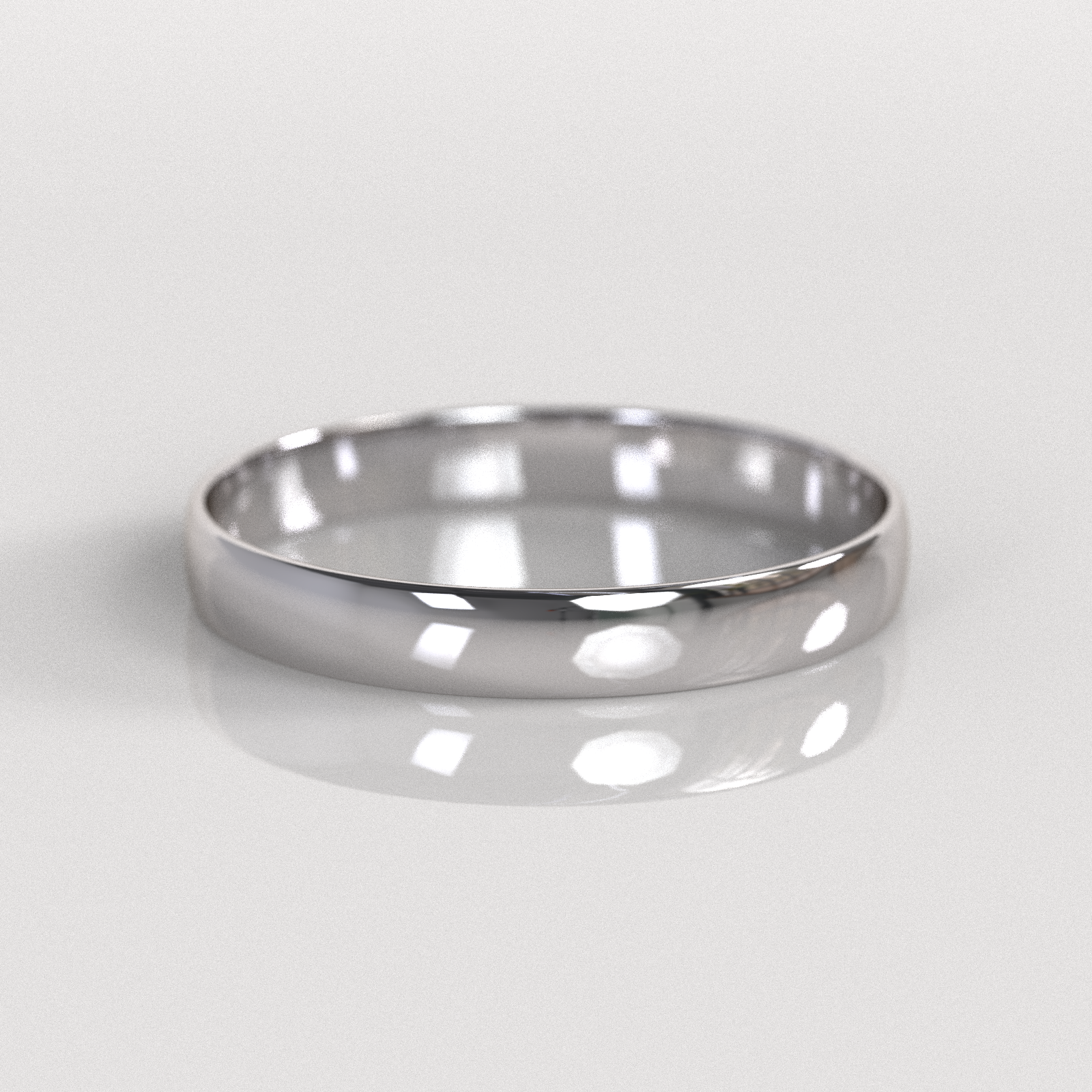 Argolla Media Caña 3mm • 1,5g - Oro Blanco 18K