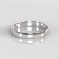 Argolla Media Caña 3mm • 1,5g - Plata