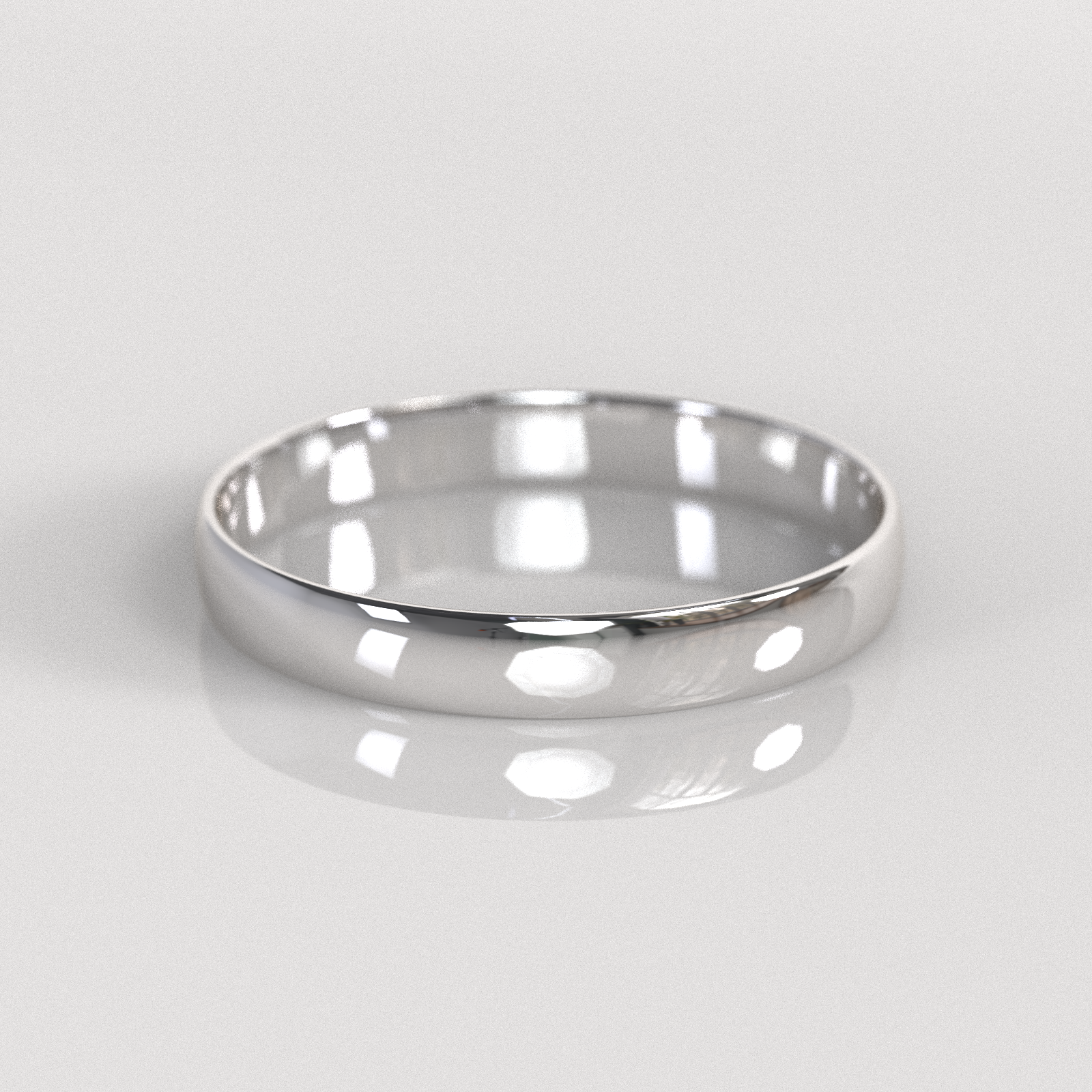 Argolla Media Caña 3mm • 1,5g - Plata