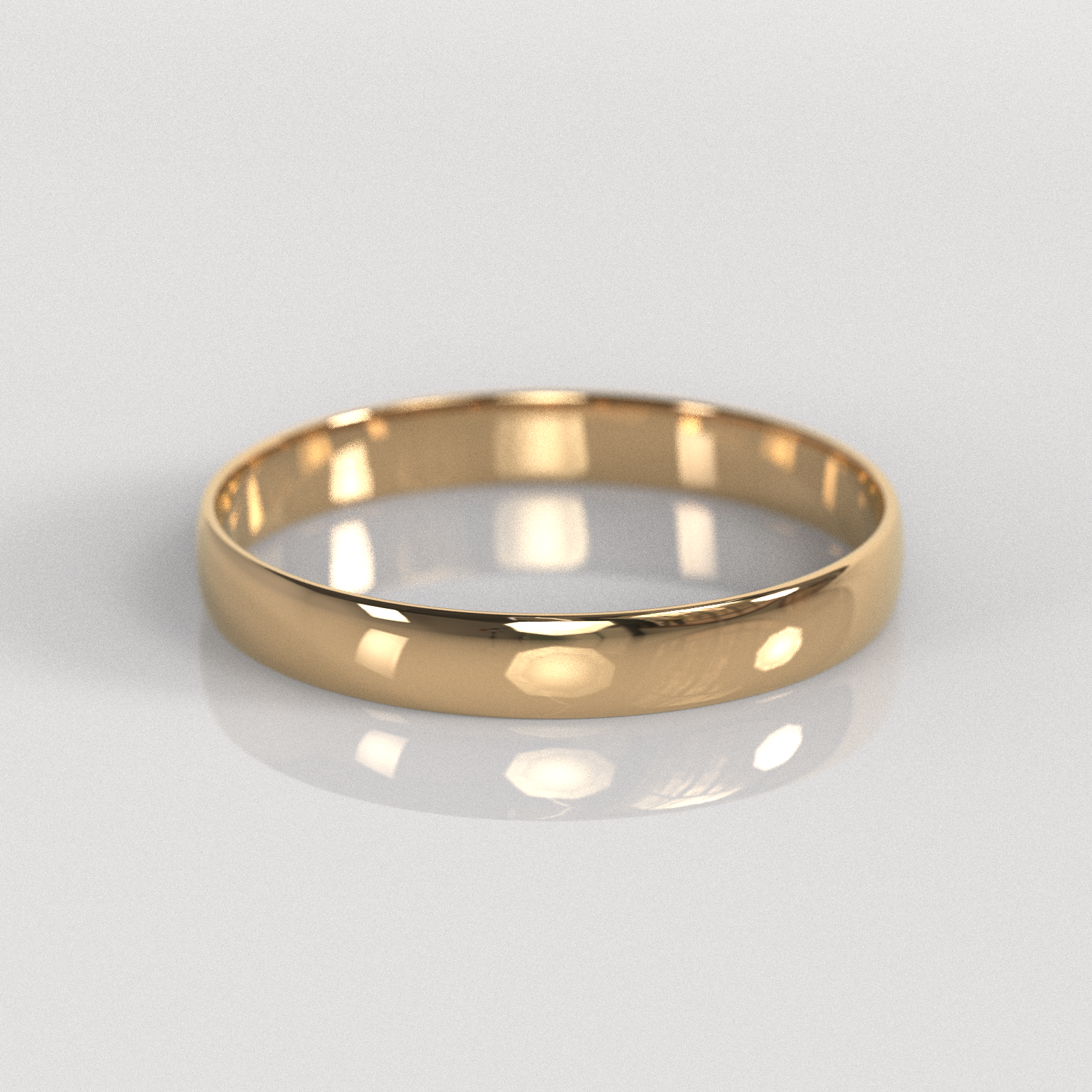 Argolla Media Caña 3mm • 1,5g - Oro Rosado 18K
