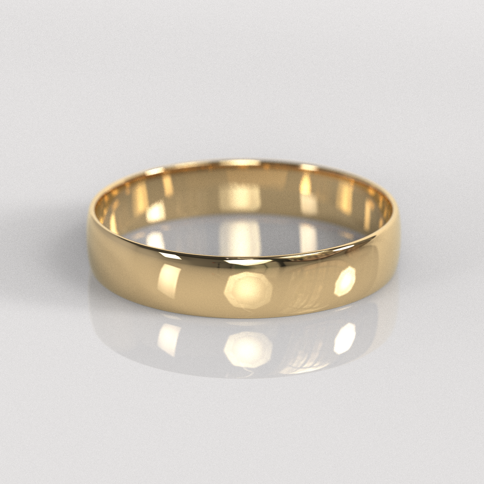 Argolla Media Caña 4mm • 2g - Oro Amarillo 18K