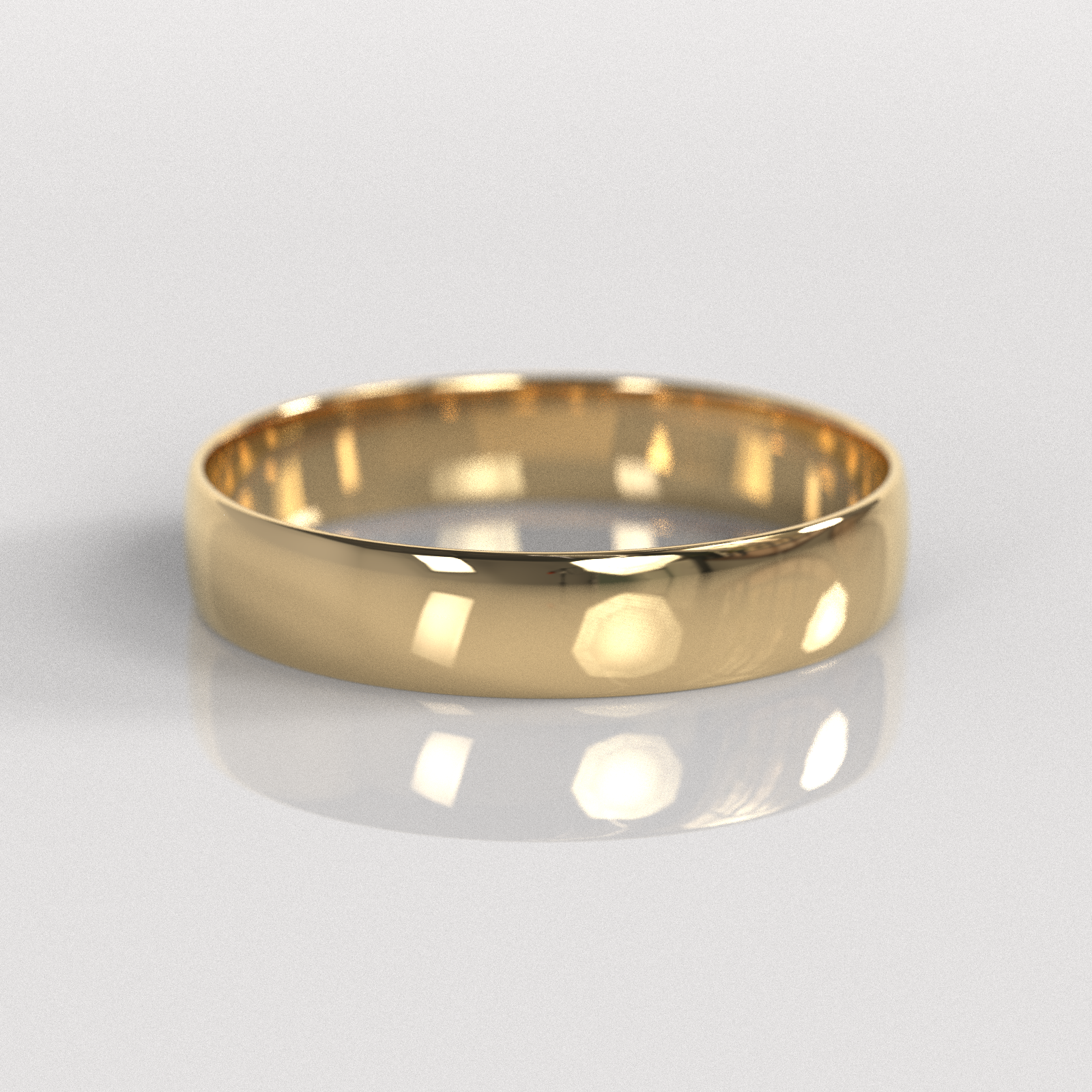 Argolla Media Caña 4mm • 2g - Oro Amarillo 18K