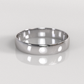 Argolla Media Caña 4mm • 2g - Oro Blanco 18K