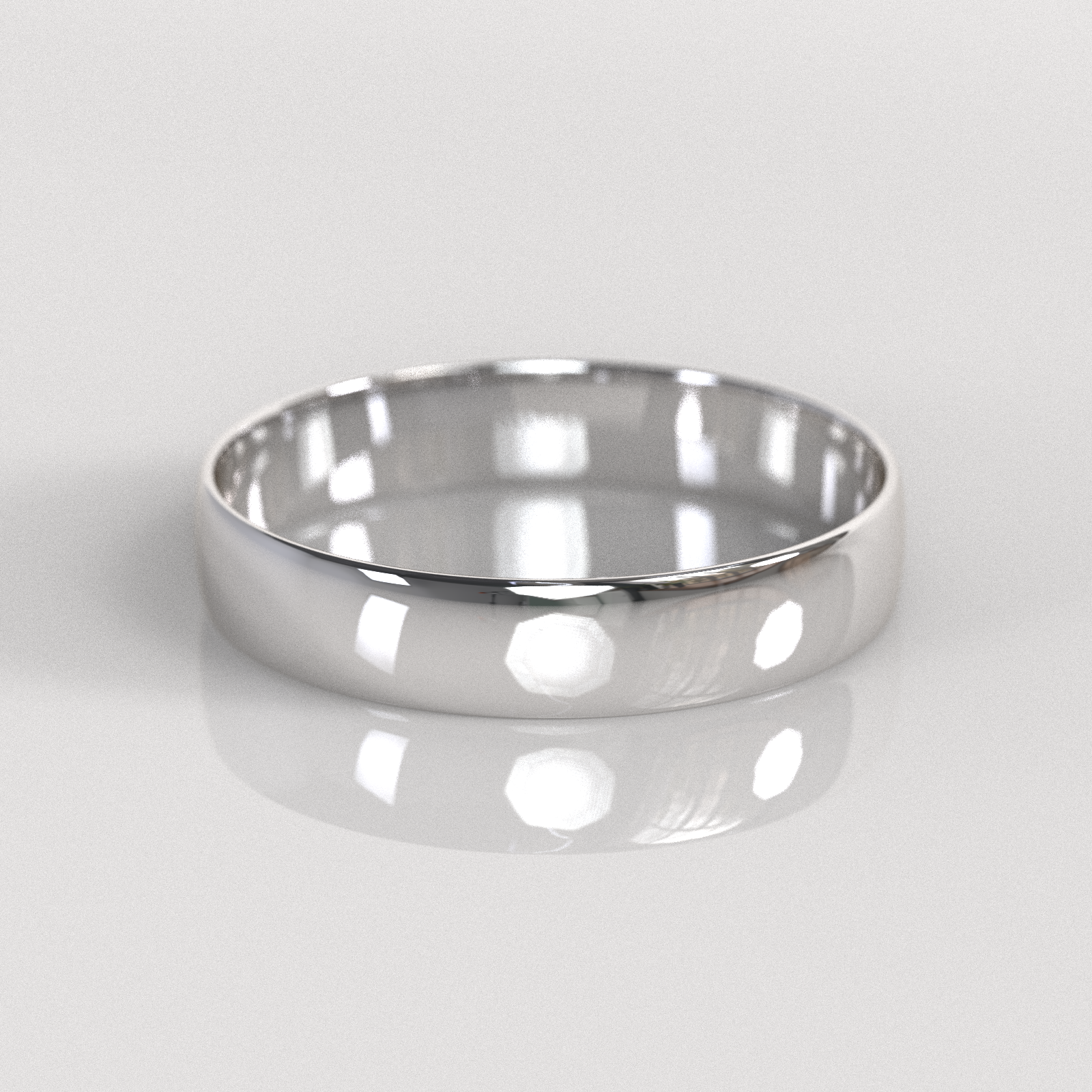 Argolla Media Caña 4mm • 2g - Plata